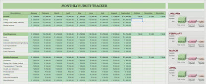 Monthly Budget Tracker Excel – Manage Your Money Like a Pro (Instant Download)